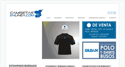 Desktop Screenshot of camisetasenlinea.com.co